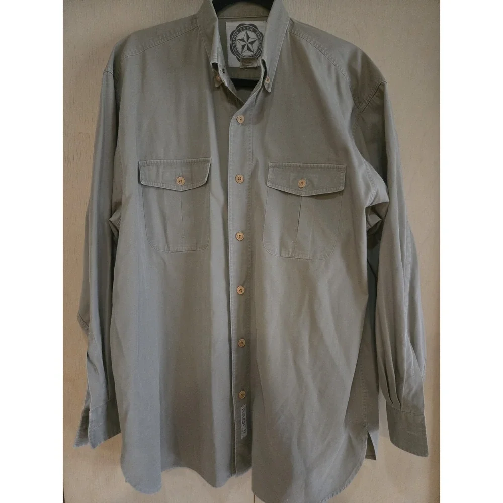 Vintage Banana Republic BRCR Civilian Reserve Safari Shirt Mens M Hong Kong